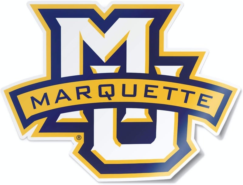 Nudge Printing Collegiate NCAA Car Decal Made from Premium Weatherproof Vinyl (Marquette University) - Image 1